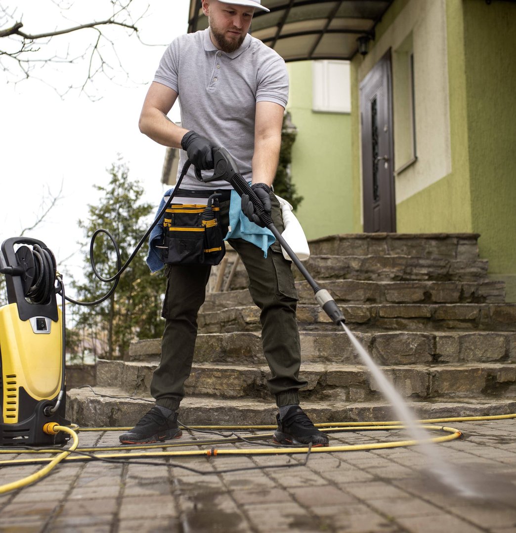post-construction clean in action